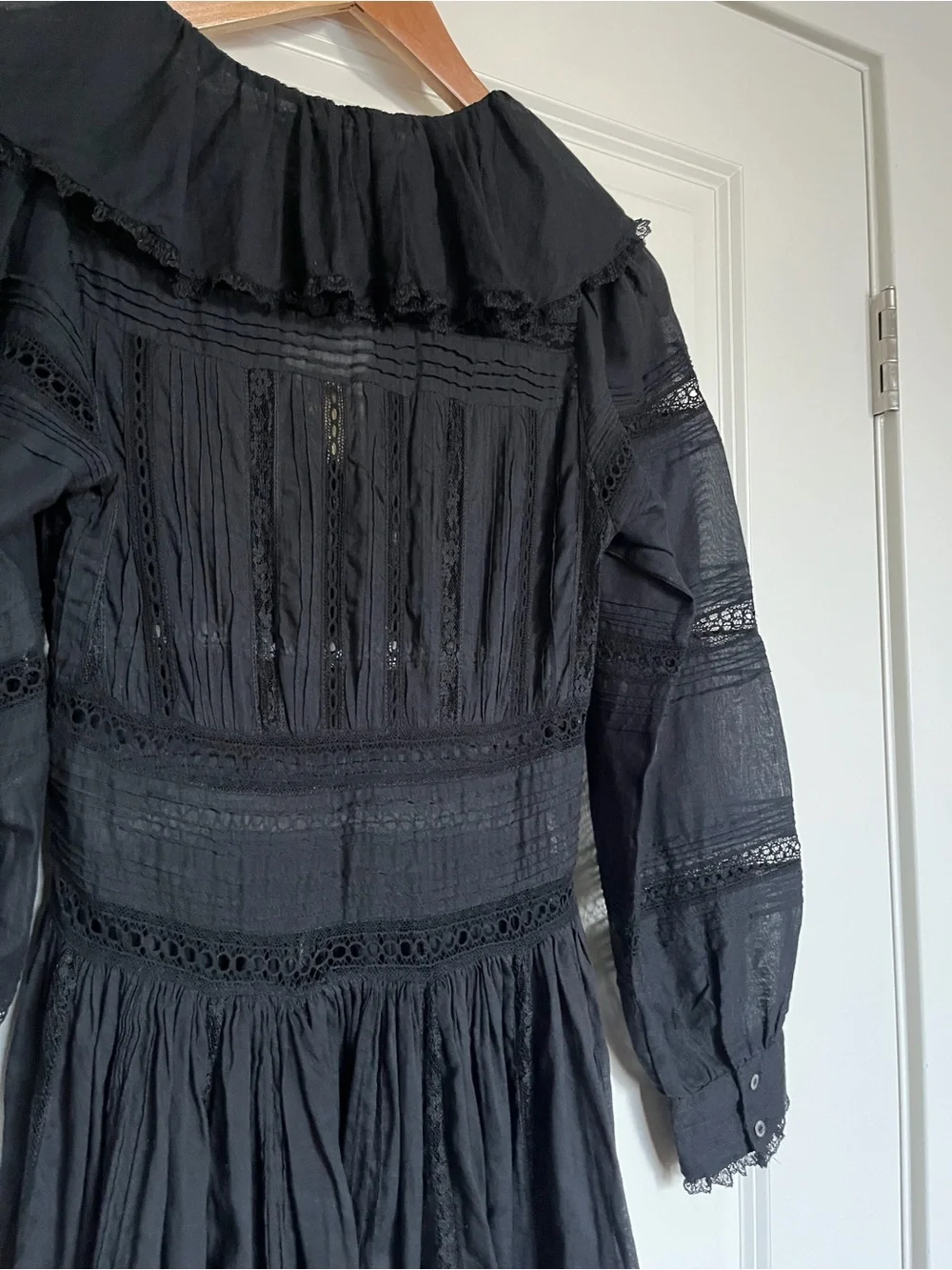 NWT XXS DÔEN Black Marla Dress